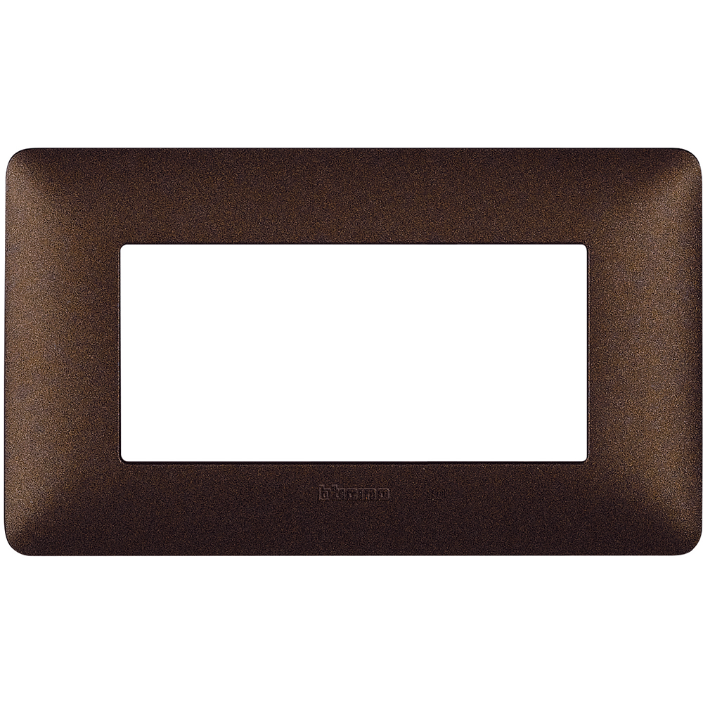 BTICINO AM4804TGG, Matix, 4 Modules, Brown Frame