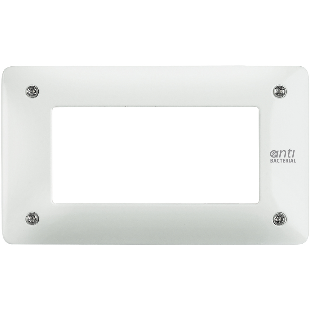 BTICINO am4804war, Matix, Frame + Top 4 Modules, White Anti-Removal