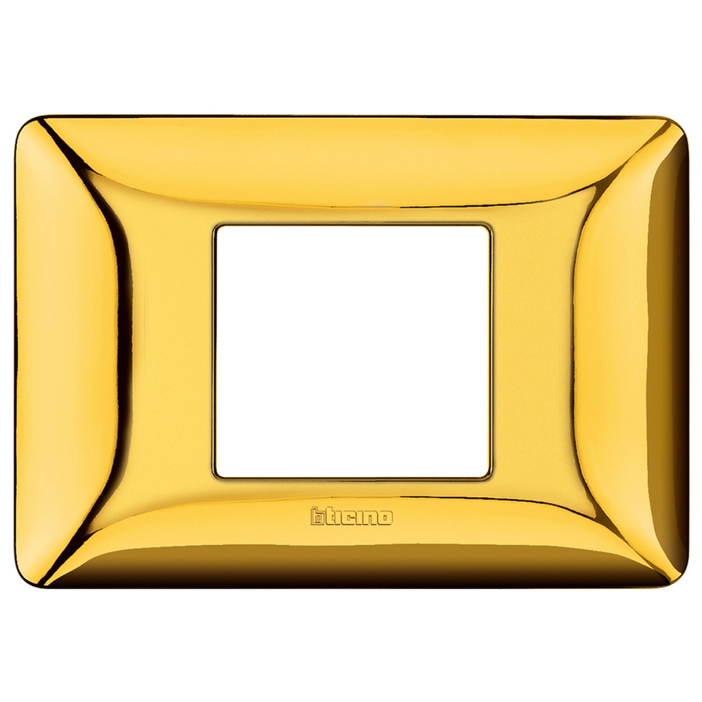 BTICINO AM4819GOR, Matix, Frame 2 Modules, Centered Glossy Gold