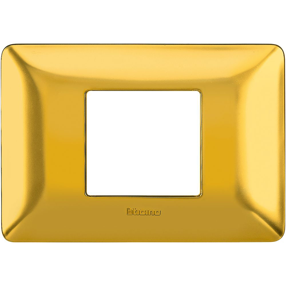 BTICINO AM4819GOS, Matix, Frame 2 Modules, Centered Matte Gold