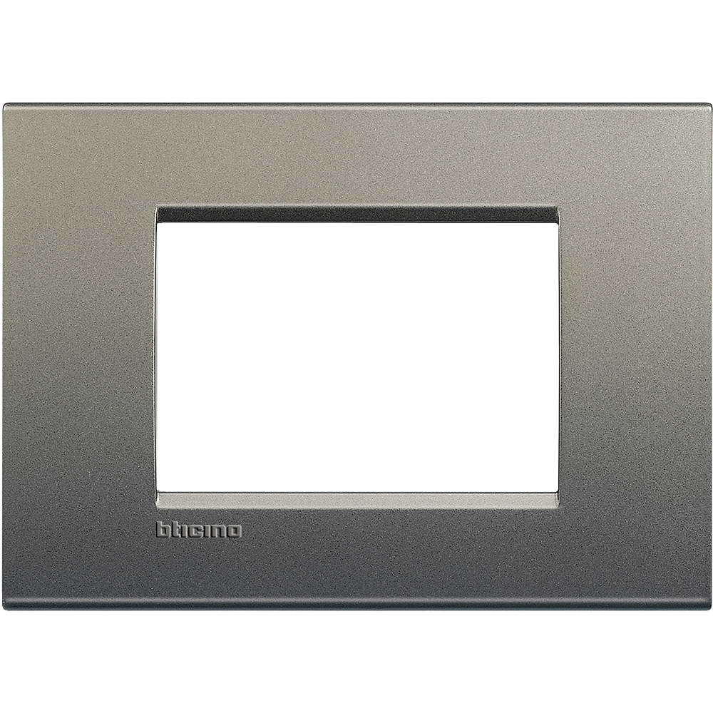 BTicino LNA4803AE, Living Light, Ramă 3 Module, Gri