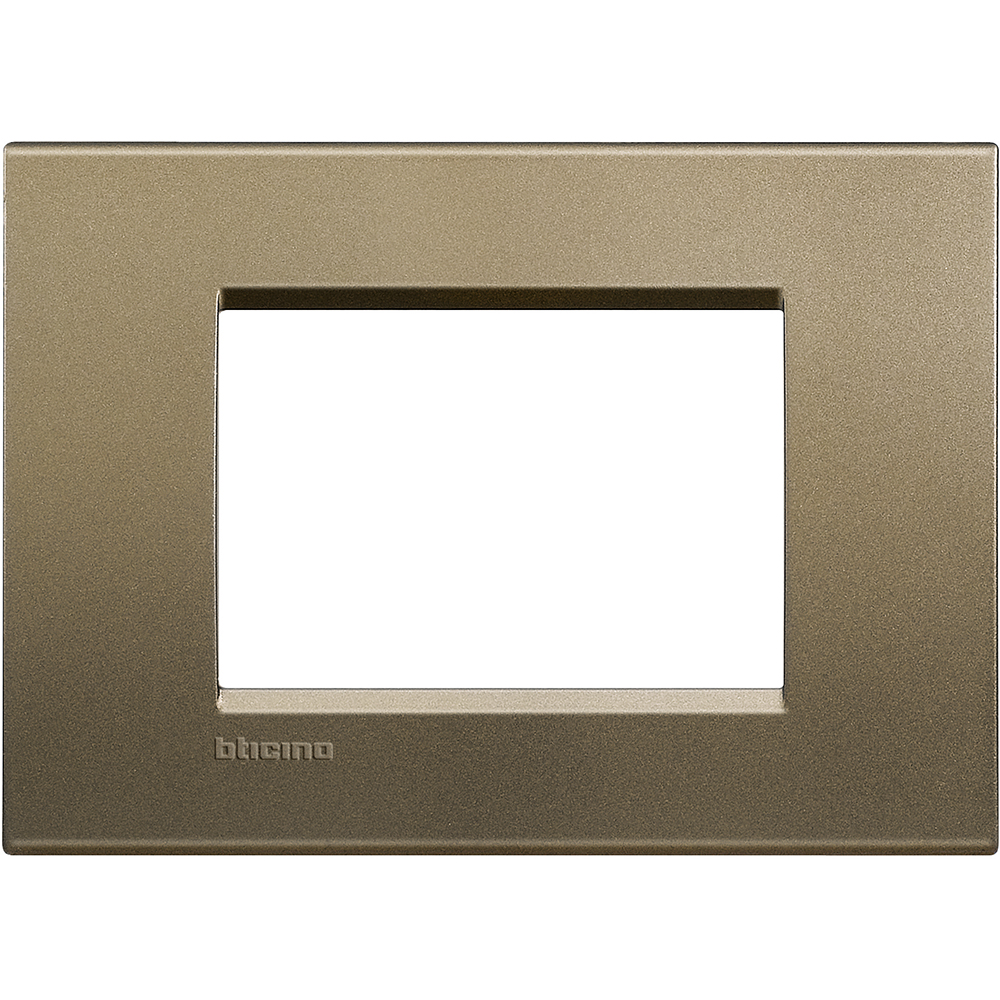 BTicino LNA4803SQ, Living Light, Ramă 3 Module, Metal