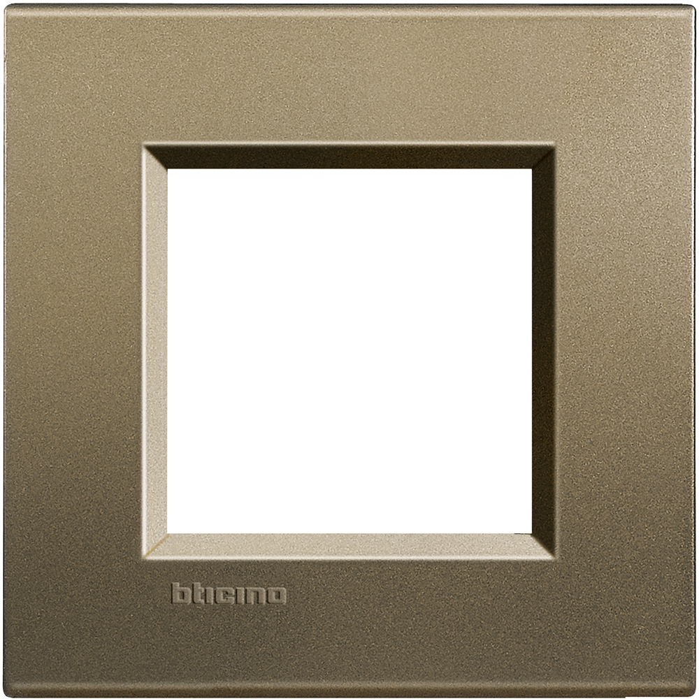 BTICINO LNA4802SQ, Living Light Silk Frame, 2 Modules Square