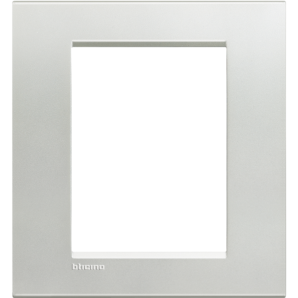 BTICINO LNA4826AG, Living Light 3 + 3 Silver Frame