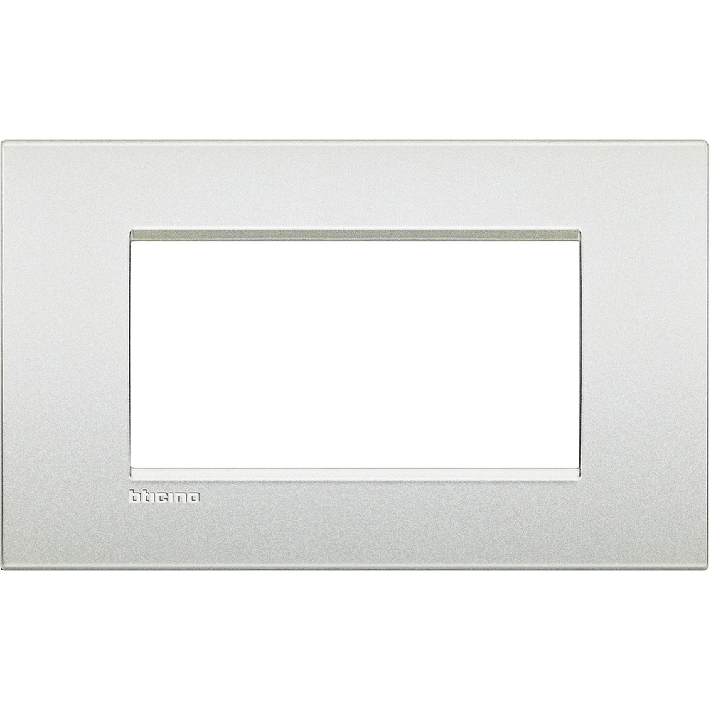 BTICINO LNC4804PR, Living Light Air Frame 4 Modules, Pearl White