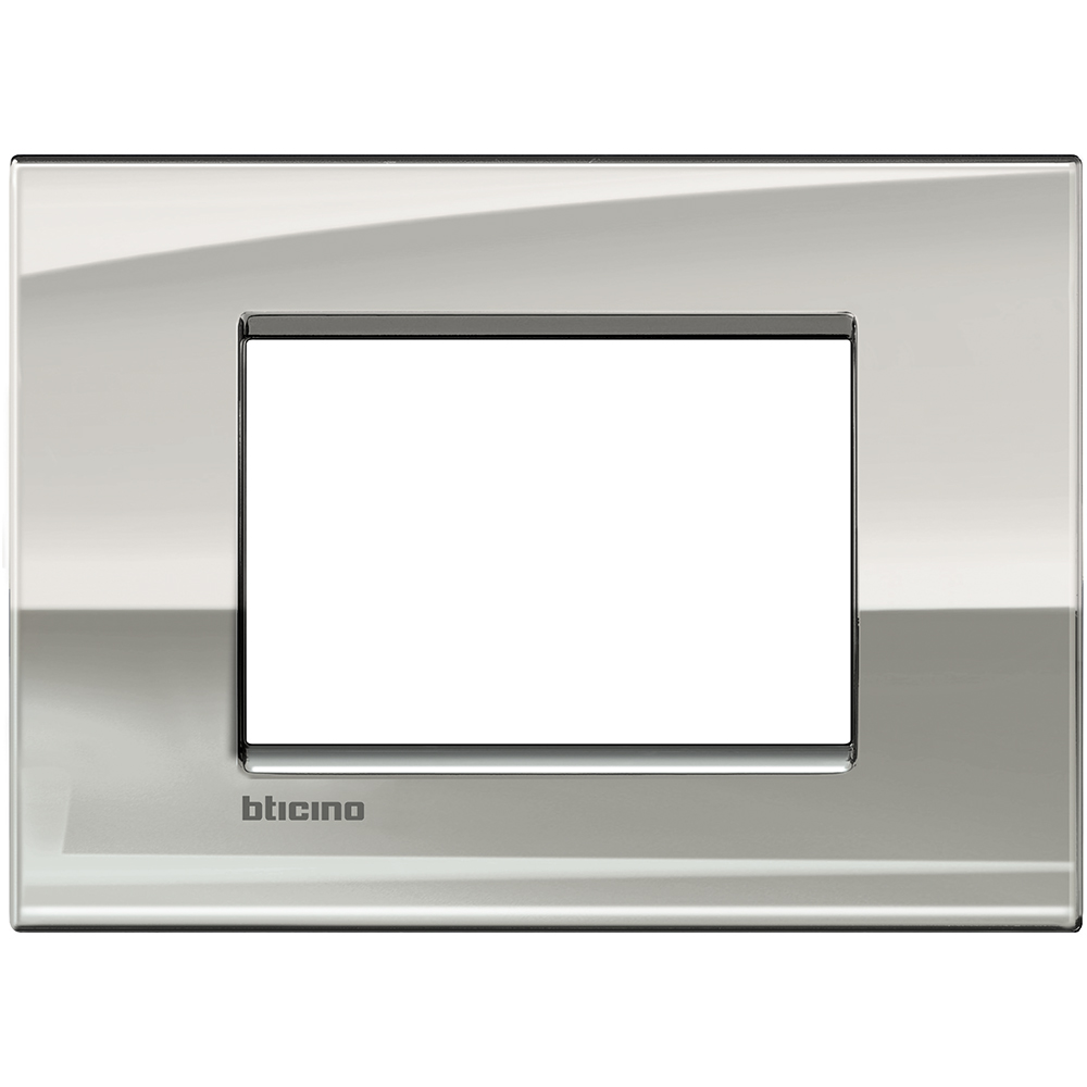 BTicino LNC4803PL, Living Light Air, Ramă 3 Module, Aur Paladiu