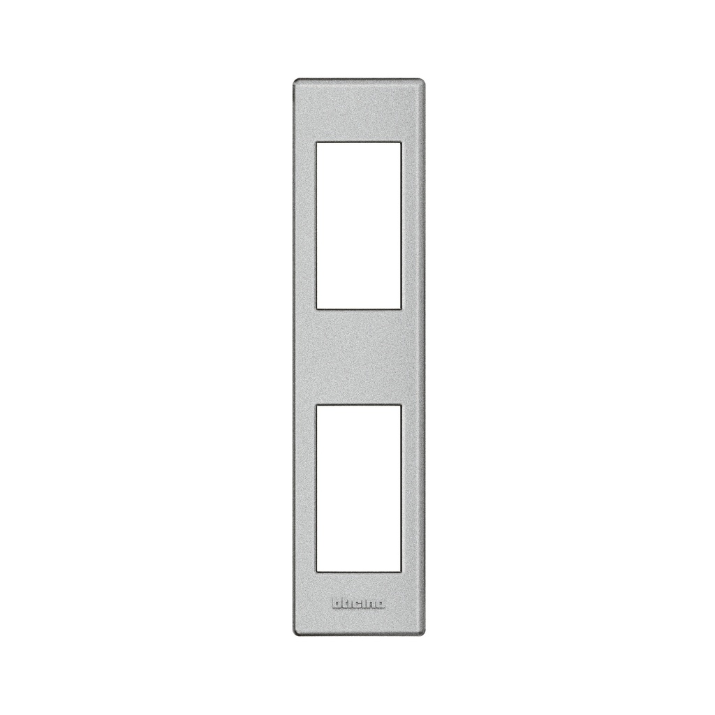 BTICINO LND4812TE, Living Light Frame + Bracket for Profile or Surface Mounting, Tech, 2 Modules
