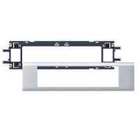 LEGRAND 011208, Support and Frame for Mosaic, for Aluminum DLP with 65 mm Cover, 8 Modules