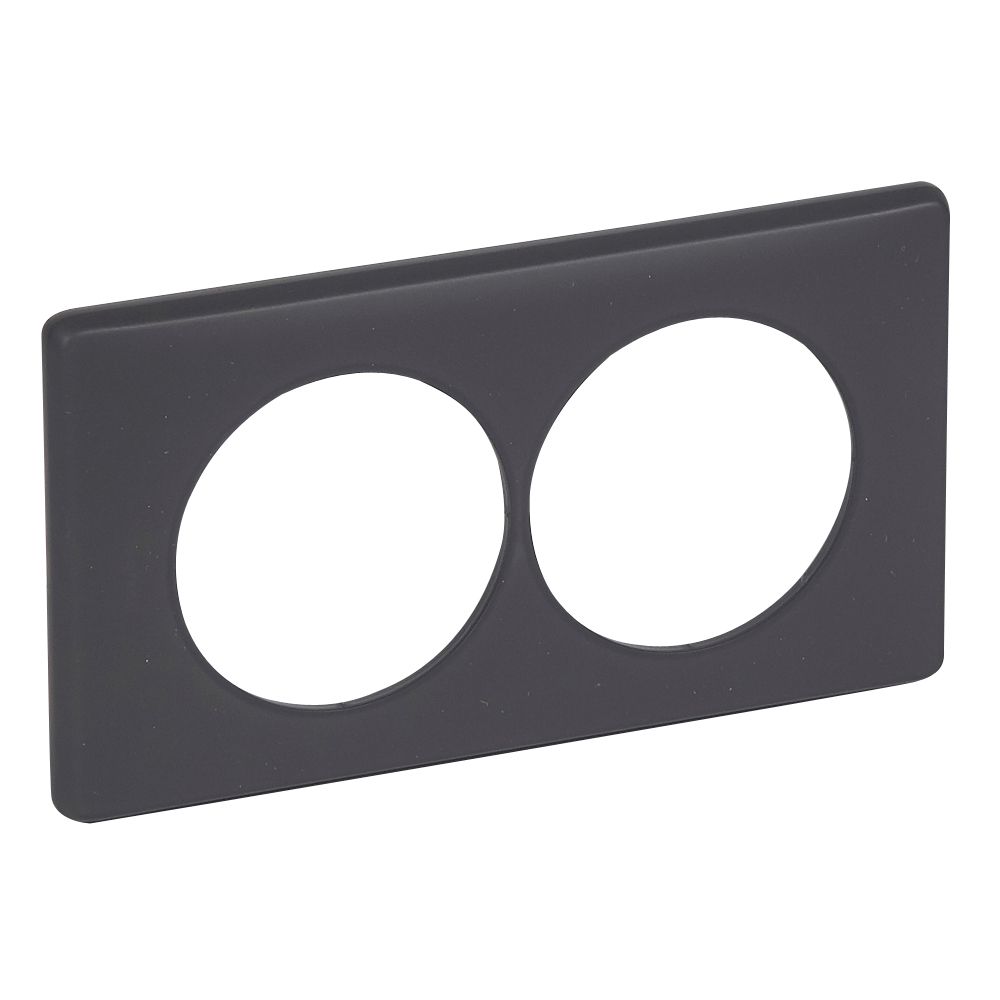 LEGRAND 066748, Céliane Tile, Powder, 2 Modules, for Renovation, Basalt