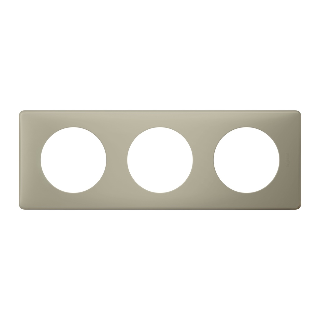 LEGRAND 066713, Céliane Plate, Powder, 3 Modules, Clay