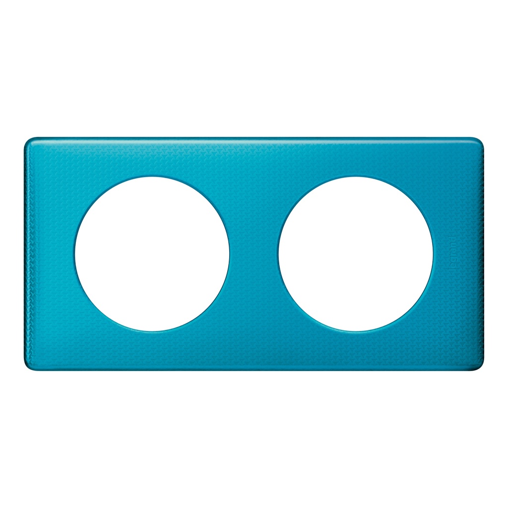 Legrand 068772, Placă Céliane, Metal, 2 Module, Albastru Șarpe