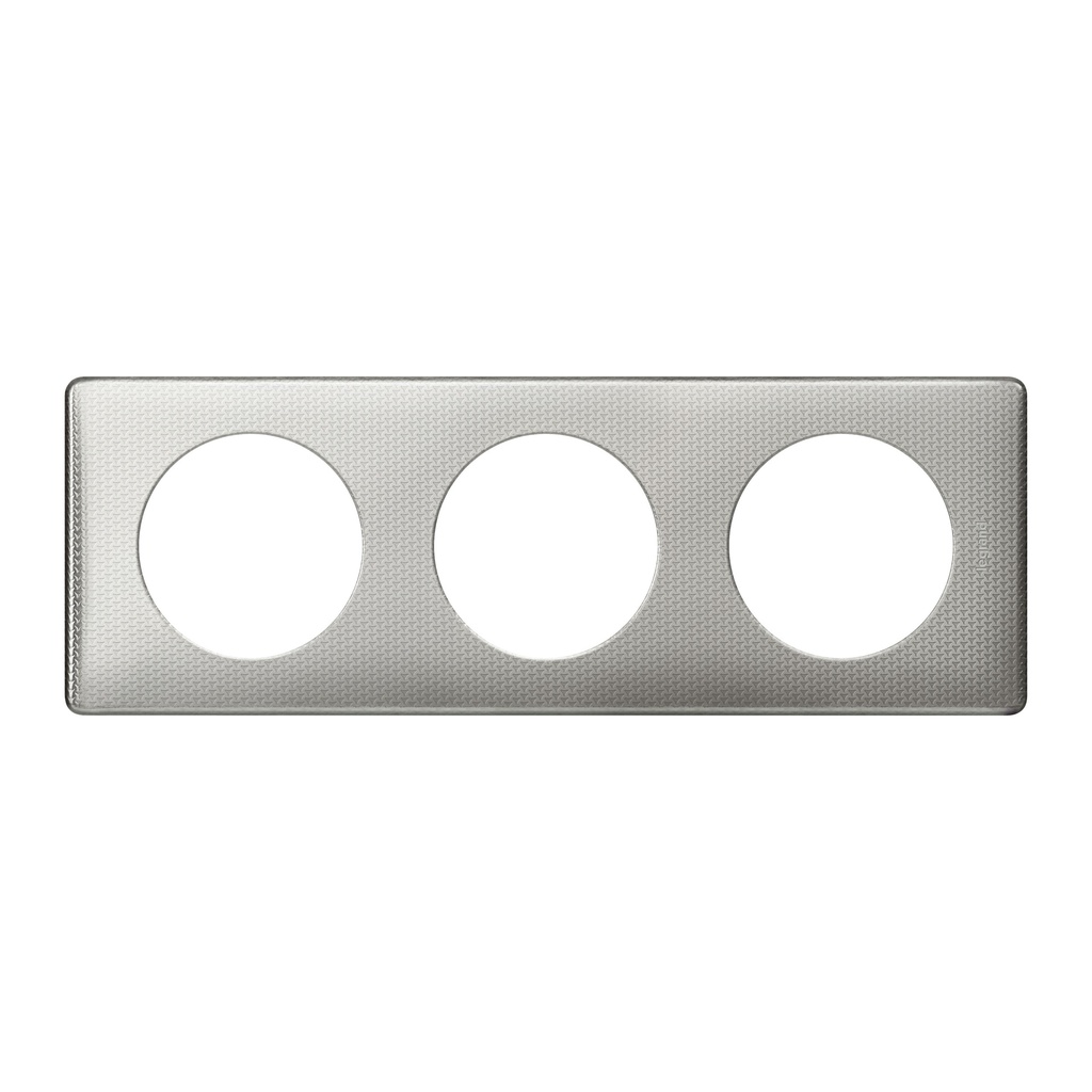 Legrand 068723, Céliane Plate, Metal, 3 Modules Aluminum
