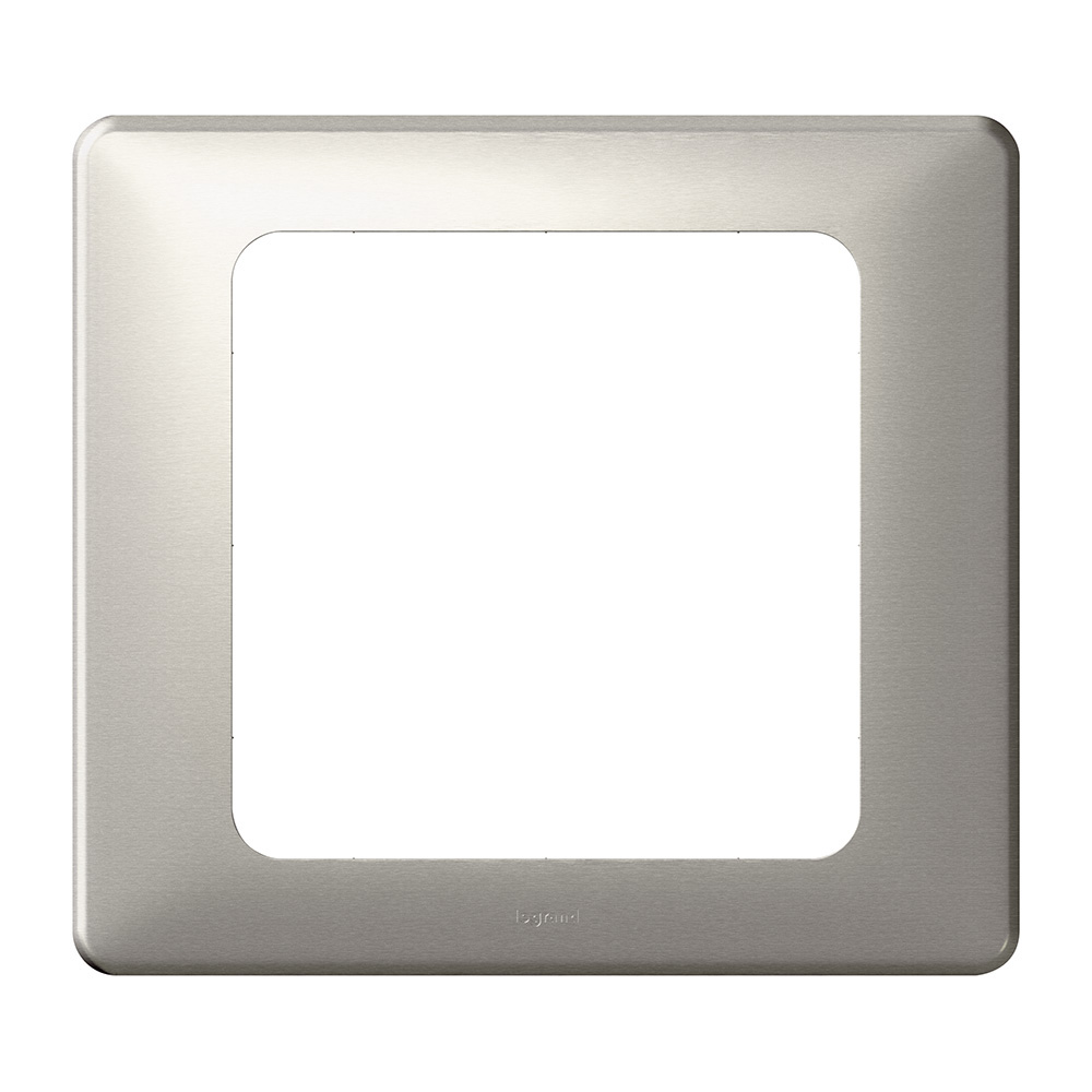 LEGRAND 068907, Céliane Plate, Metal, Large Format, Titanium