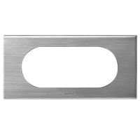 LEGRAND 069105, Céliane Plate, Materials, 4/5 Modules, Brushed Stainless Steel
