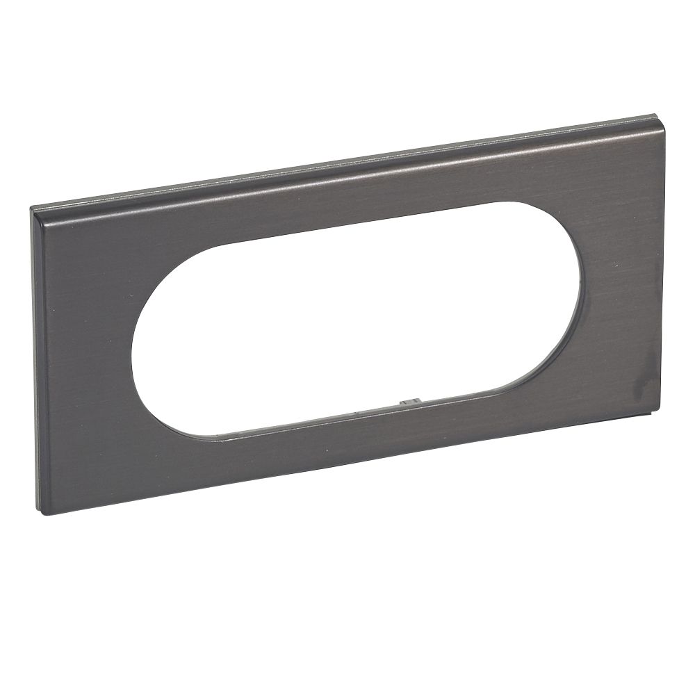 LEGRAND 069035, Céliane Plate, Materials, 4/5 Modules, Black Nickel