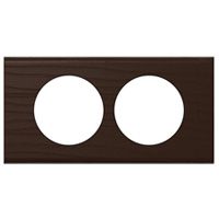 Legrand 069208, Placă Céliane, Materiale, 2 Module, pentru Renovare, Nuanță Wengué