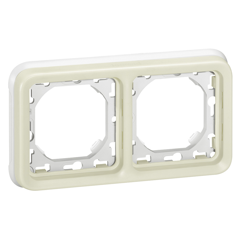 Legrand 069694, Suport Încastrat Plexo IP55, 2 Dispozitive, Alb, Montaj Orizontal