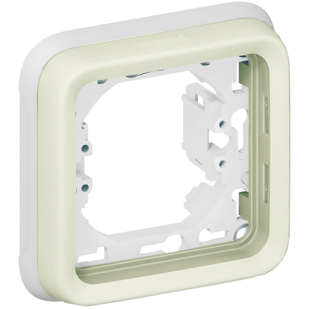 LEGRAND 069692, Support Frame for Flush Mounting Plexo IP 55, 1 Device, White