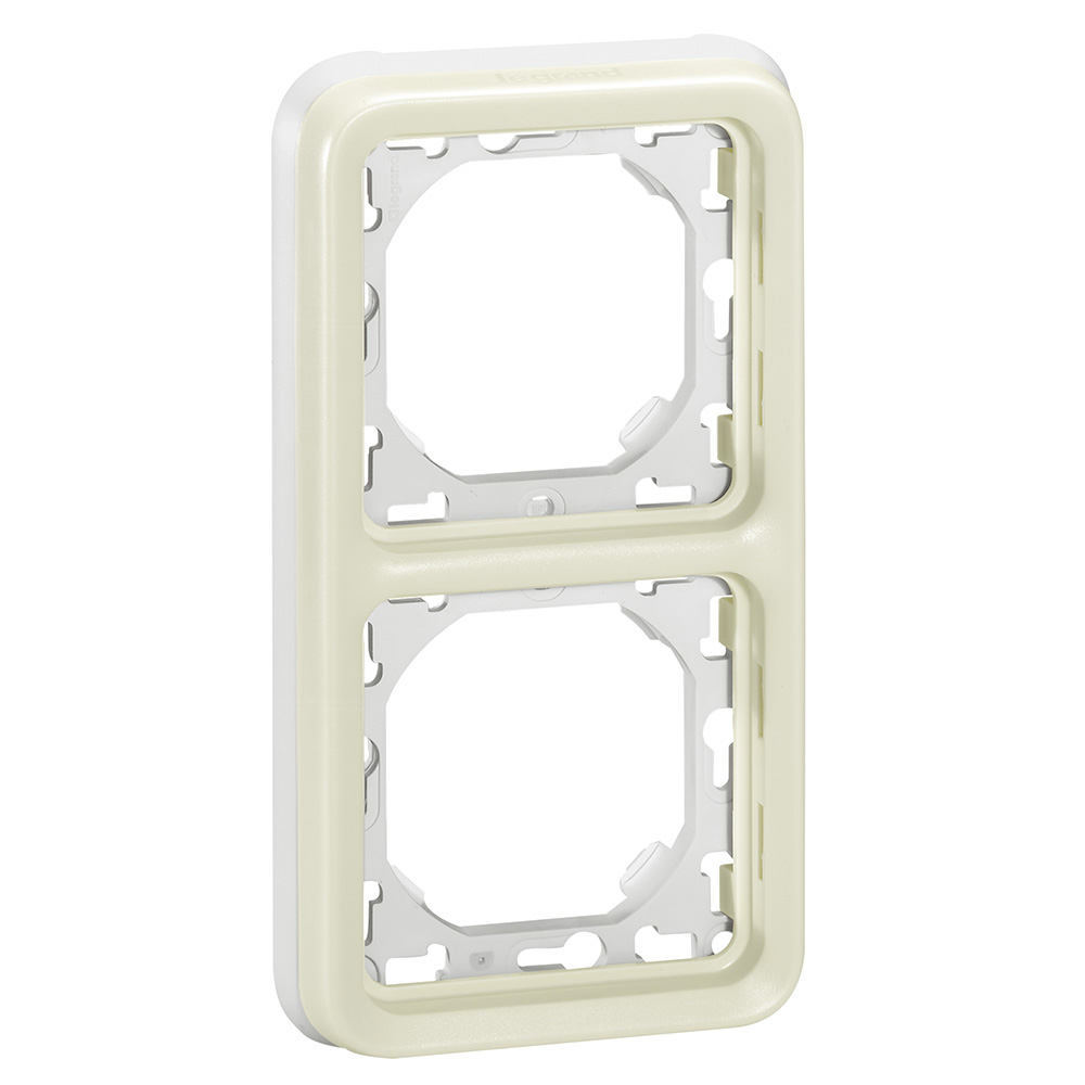 Legrand 069696, Suport Încastrat Plexo IP55, 2 Dispozitive, Alb, Montaj Vertical