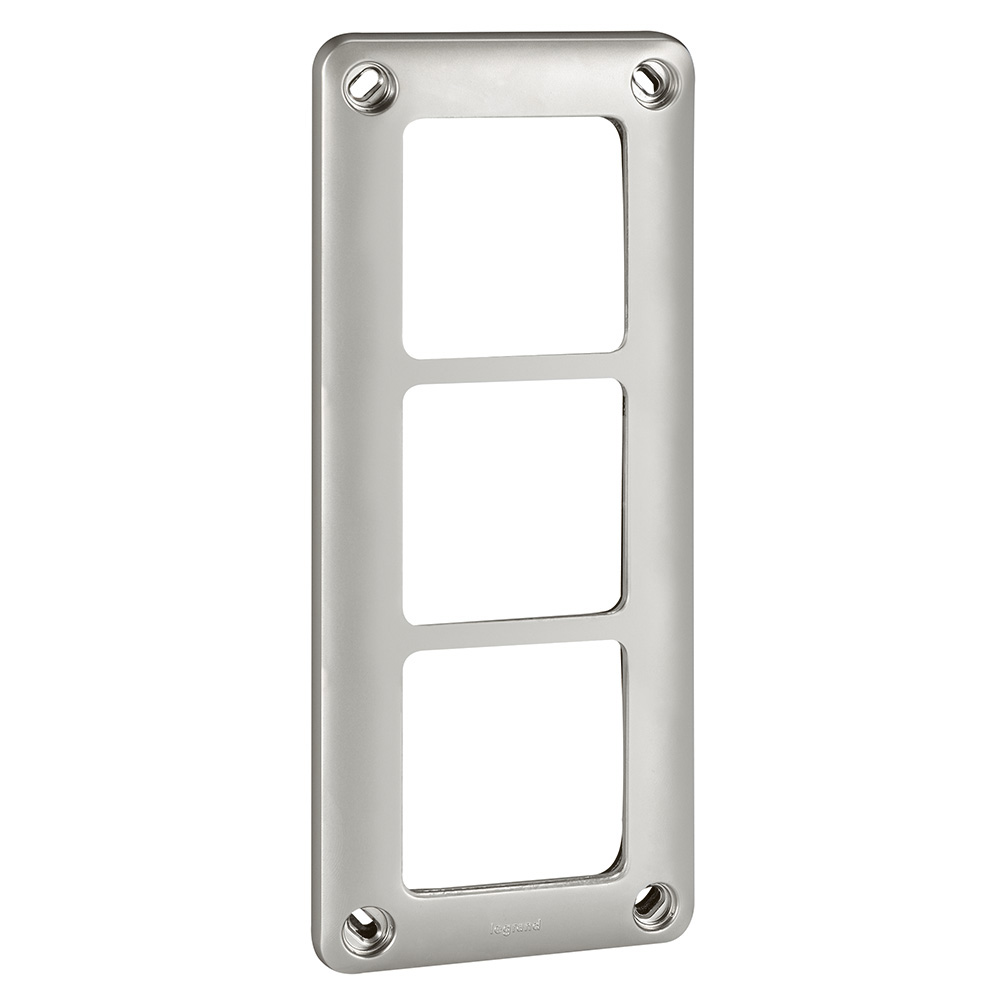 LEGRAND 077853, IK 10 Frame, Soliroc Program, 3, Pole, 110 for 252 Modules,m, Horizontal/Vertical Mounting