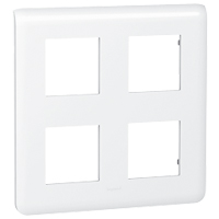 LEGRAND 078838, Mosaic Frame, 2 for 2 for 2 Modules, White