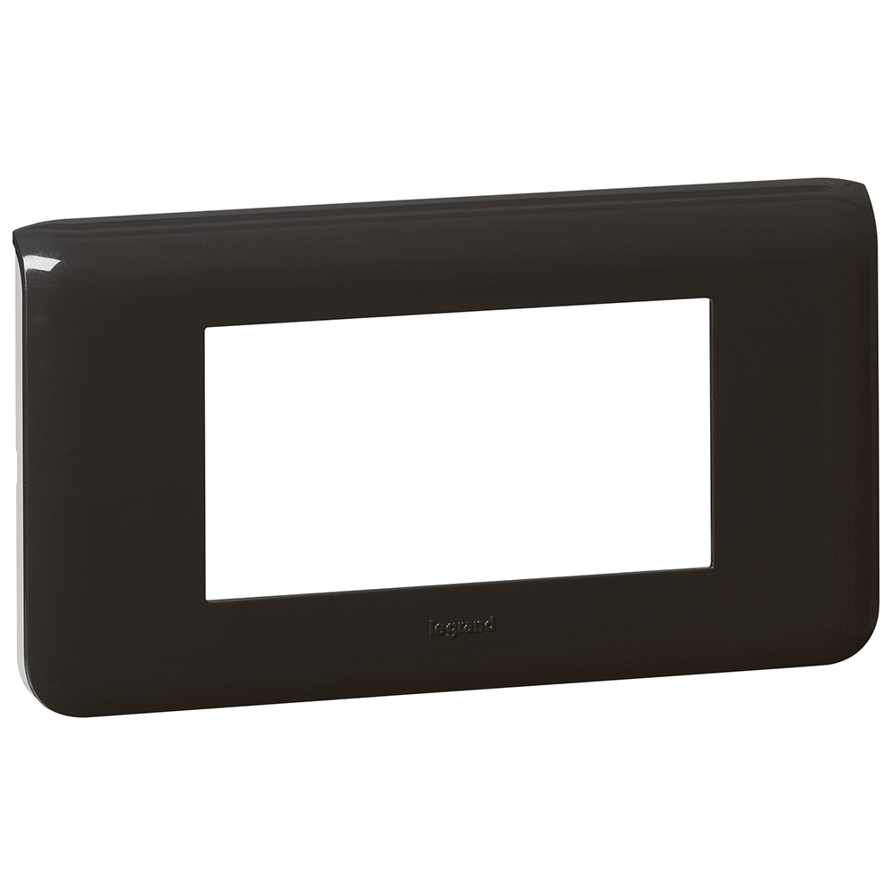 LEGRAND 079054, Mosaic Frame, 4 Horizontal Modules, Anthracite