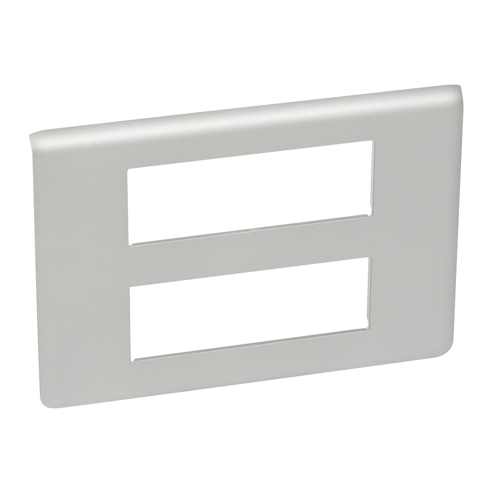 Legrand 079336, Ramă Mosaic, 2 pentru 6 Module, Aluminiu