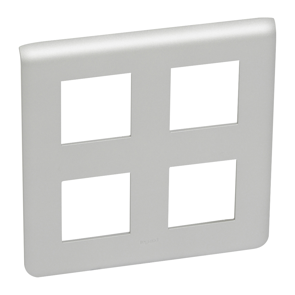 LEGRAND 079338, Mosaic Frame, 2 for 2 for 2 Modules, Aluminum