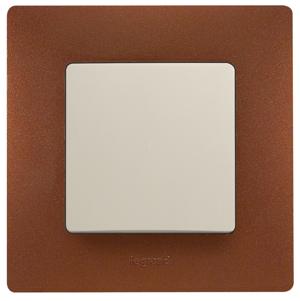 LEGRAND 397071, Niloé Frame, 1 Post, Cocoa