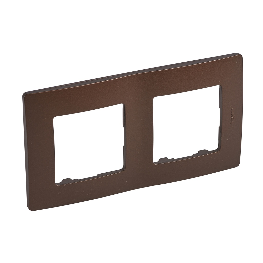 Legrand 397072, Ramă Niloé, 2 Module, Cacao