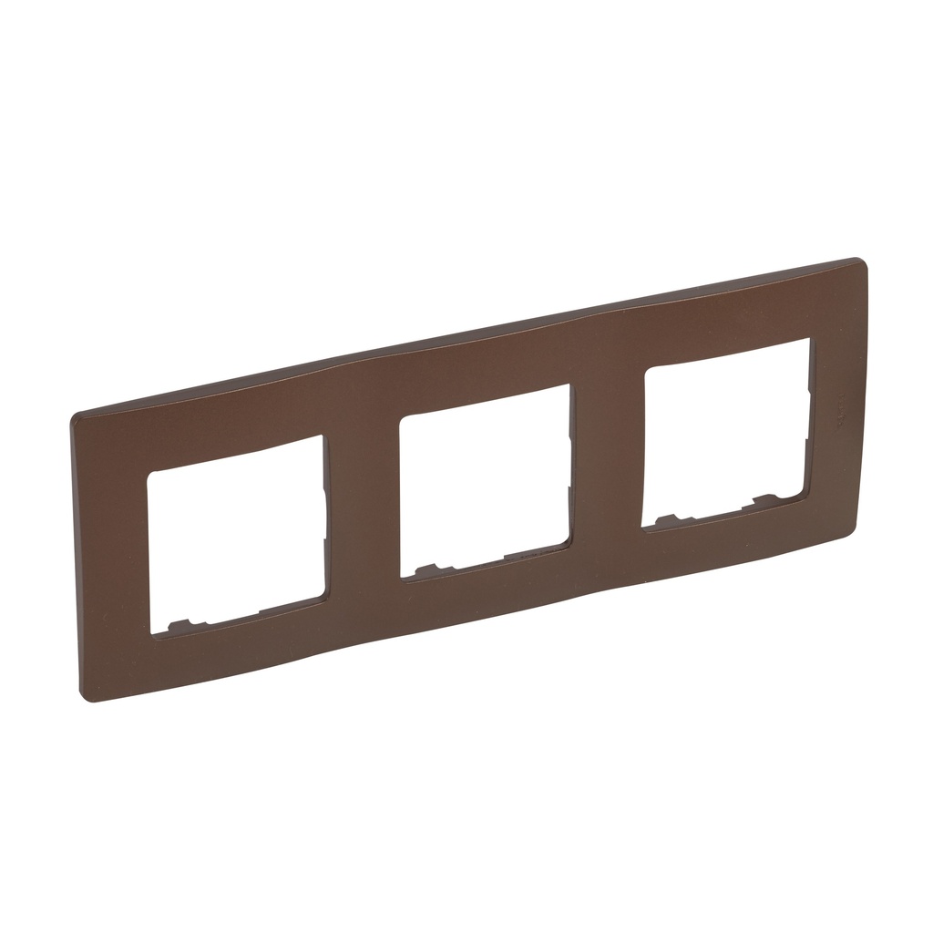Legrand 397073, Ramă Niloé, 3 Module, Cacao