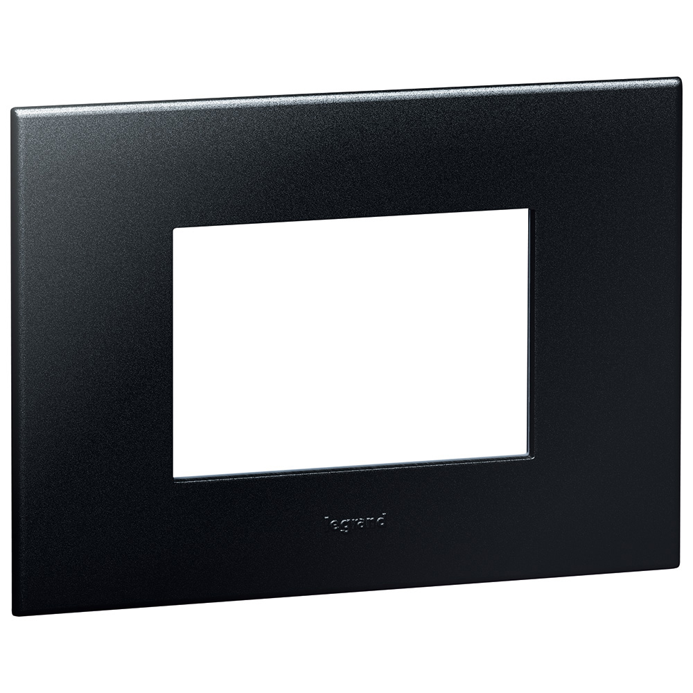 Legrand 575012, Ramă Pătrată Graphite, 3 Module