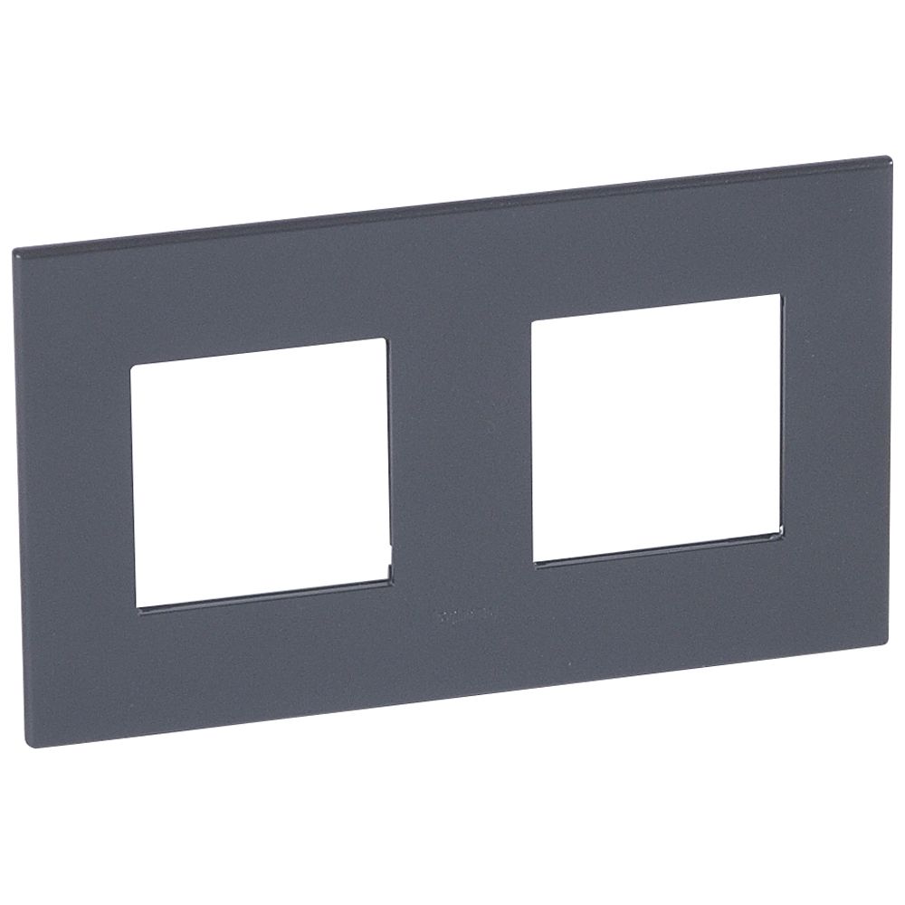 LEGRAND 575022, 2x2 Modules Square Graphite Frame