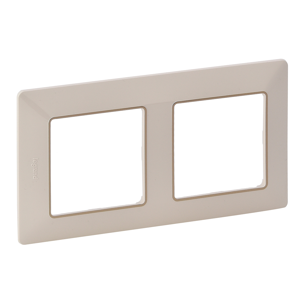 Legrand 754062, Ramă Valena Life, 2 Module, Ivoire/Inserție Aurie