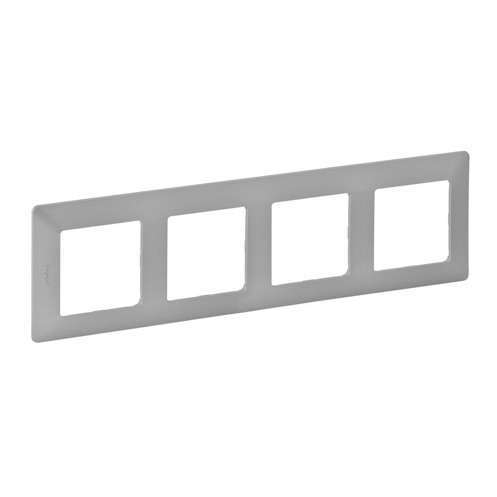 LEGRAND 754134, Valena Life Frame, 4 Modules, Aluminum