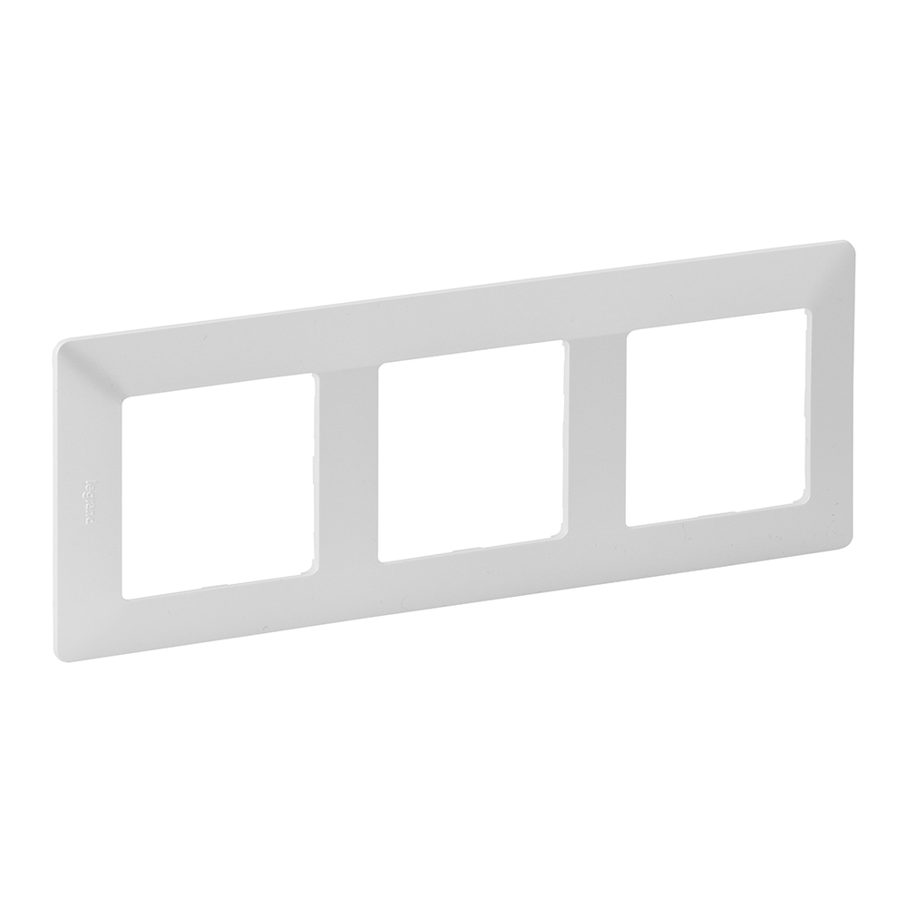 Legrand 754143, Ramă Valena Life, 3 Module, Alb Perlat