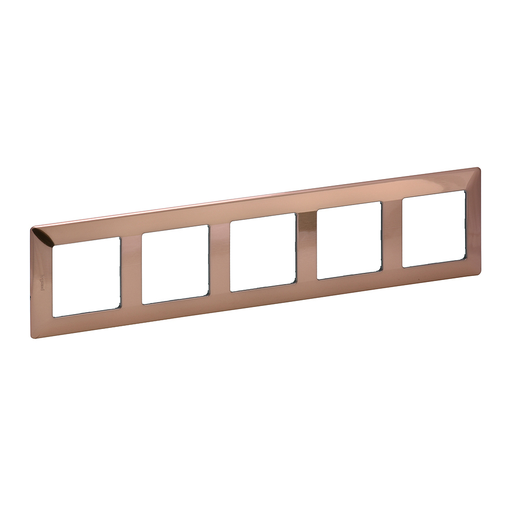 Legrand 754165, Ramă Valena Life, 5 Module, Cupru