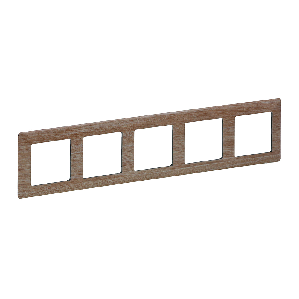 LEGRAND 754185, Valena Life Frame, 5 Modules, Light Wood