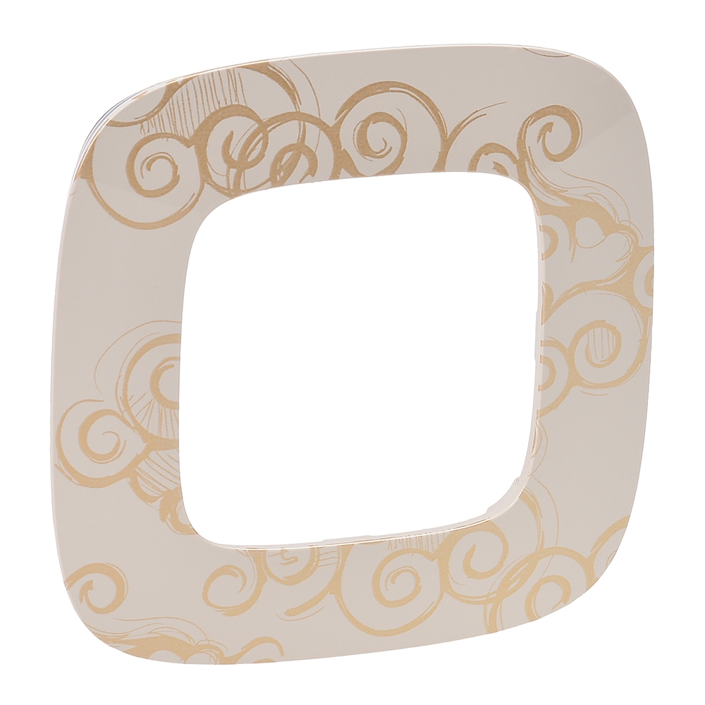 LEGRAND 754351, Valena Allure Frame, 1, Seater, Golden Narcis