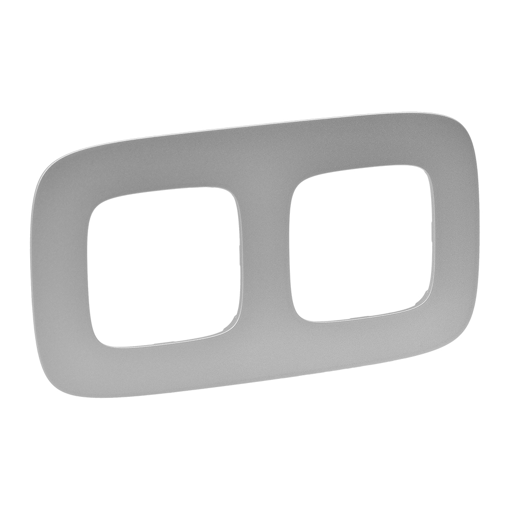 Legrand 754392, Ramă Valena Allure, 2 Module, Aluminiu