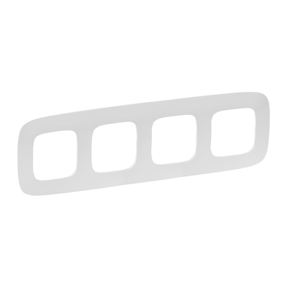 LEGRAND 754414, Valena Allure Frame, 4 Modules, Pearl White
