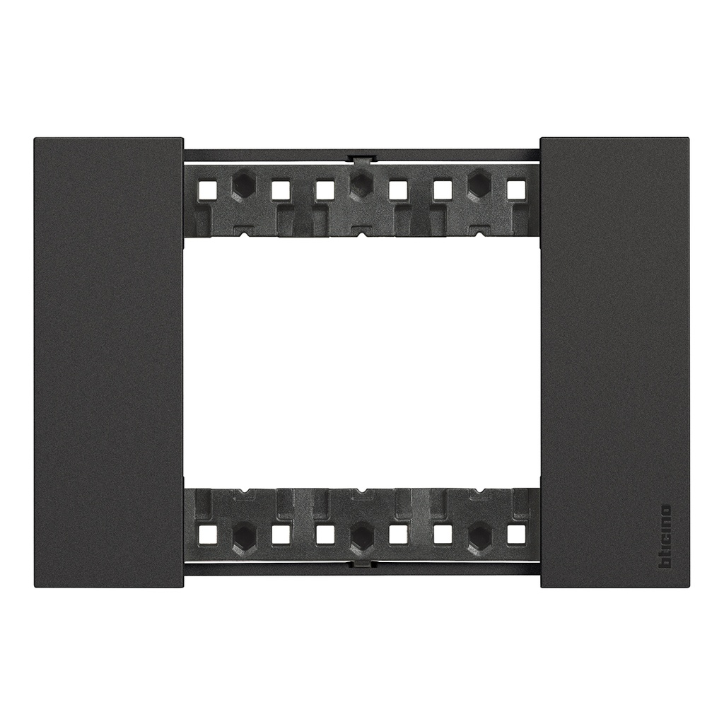 BTICINO KA4803KG, L.Now Frame, 3 Modules, Black