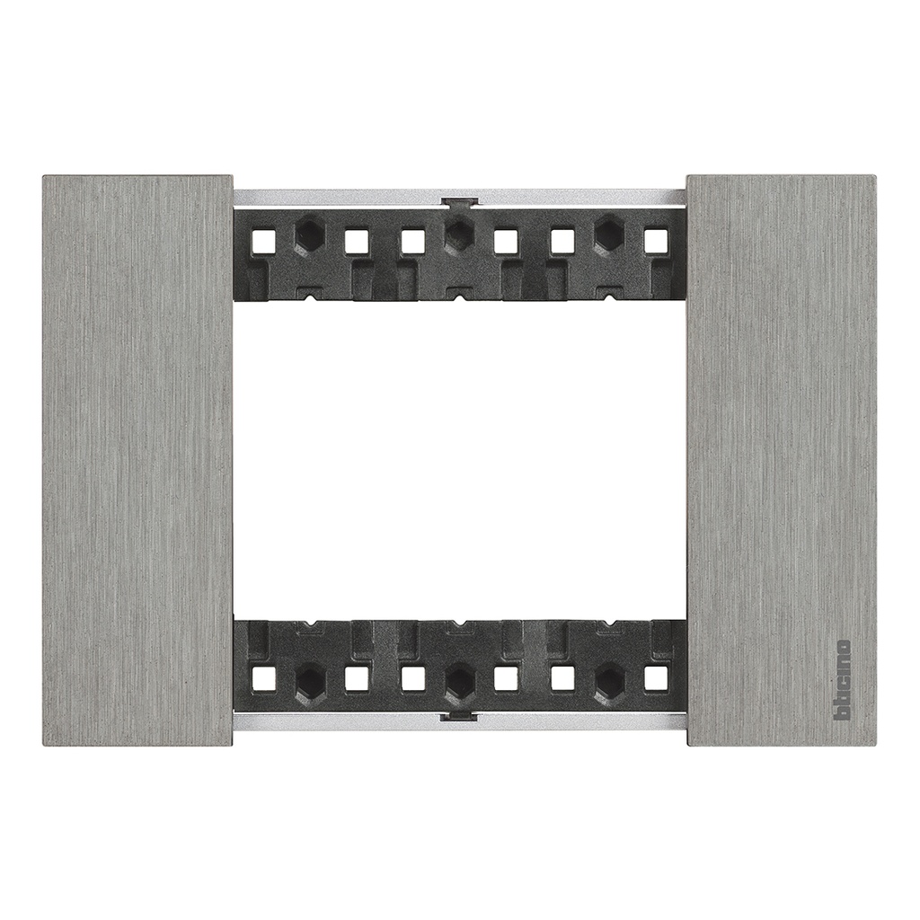 BTICINO KA4803ZG, L.Now, 3 Modulesteel Frame