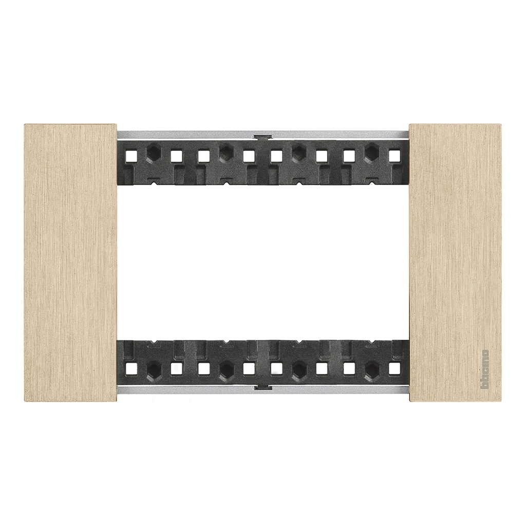 BTICINO KA4804ZW, L.Now, Frame 4 Modules, Auriu