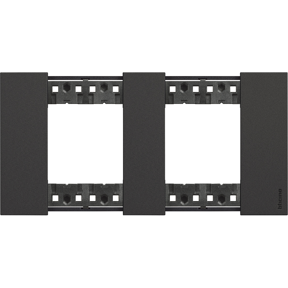 BTICINO KA4802M2KG, L.Now, 2x2 Black Modules Frame