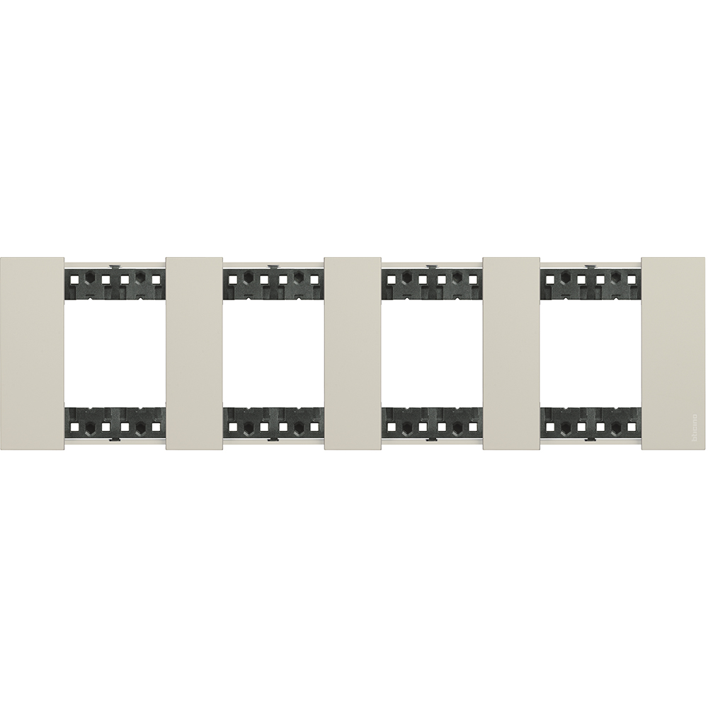 BTICINO KA4802M4KM, L.Now, 4X2 Frame with Sand Modules