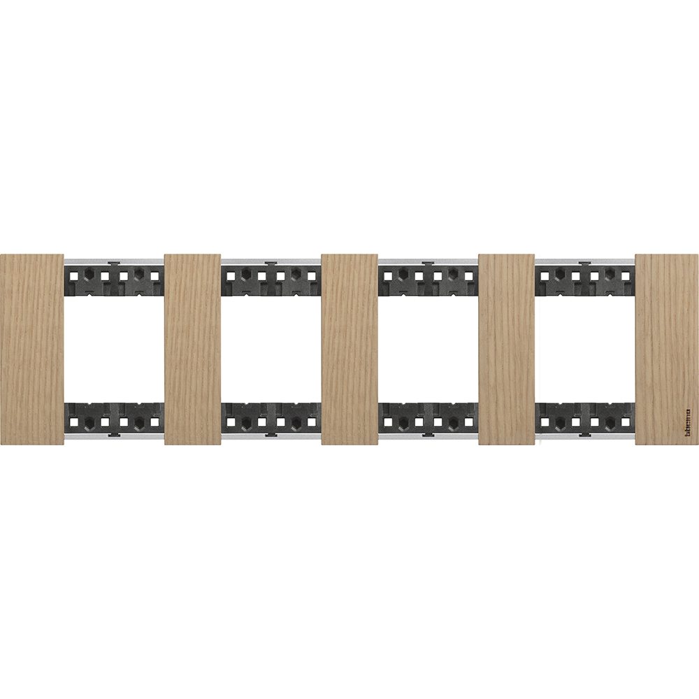 BTICINO KA4802M4LM, L.Now, 4X2 Frame Oak Modules