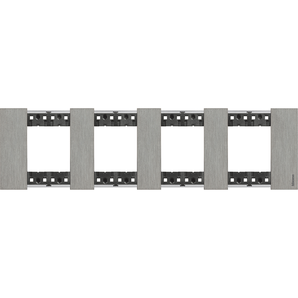 BTICINO KA4802M4ZG, L.Now, 4X2 Steel Modules Frame