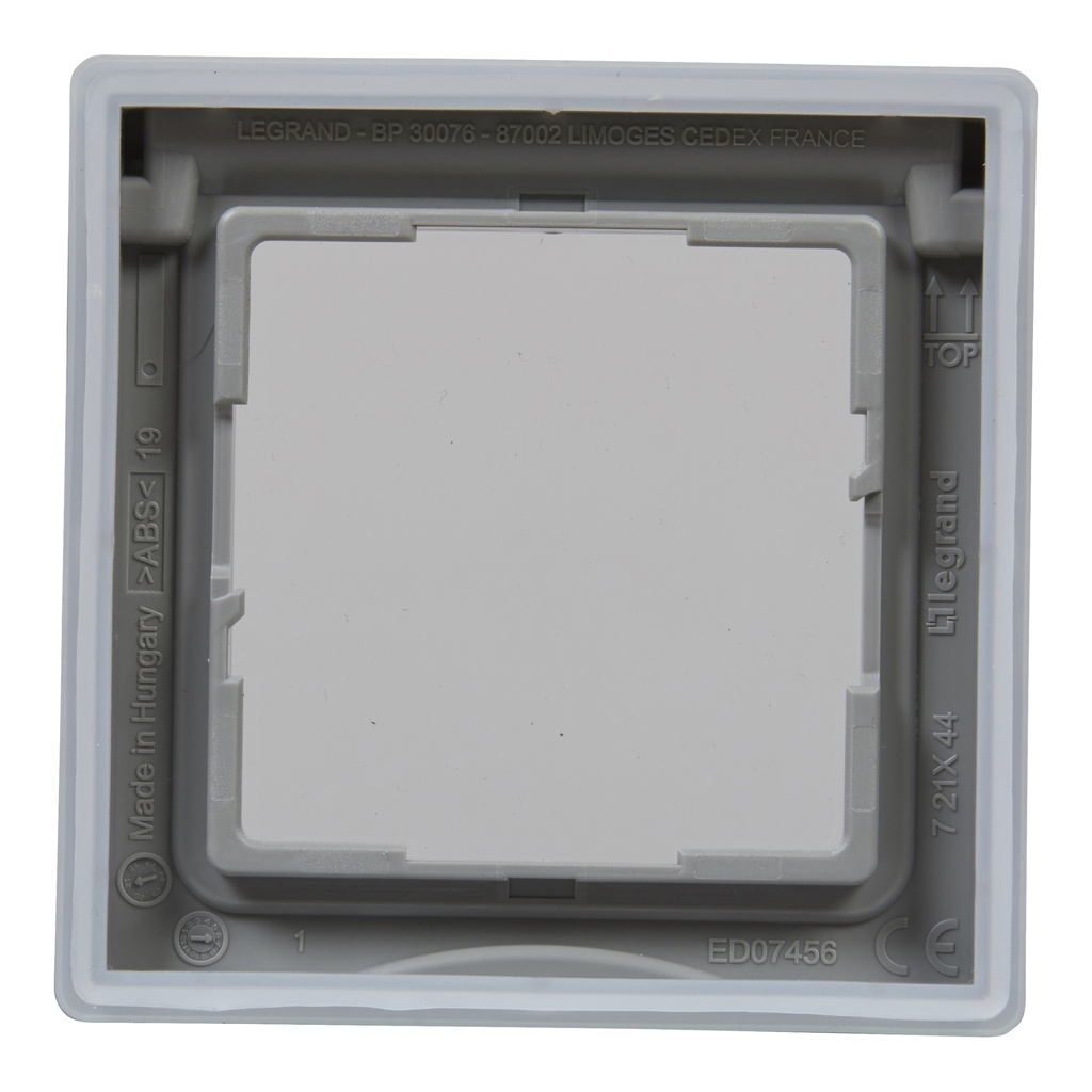 LEGRAND 721344, 1 Module Frame, IP44, Aluminum