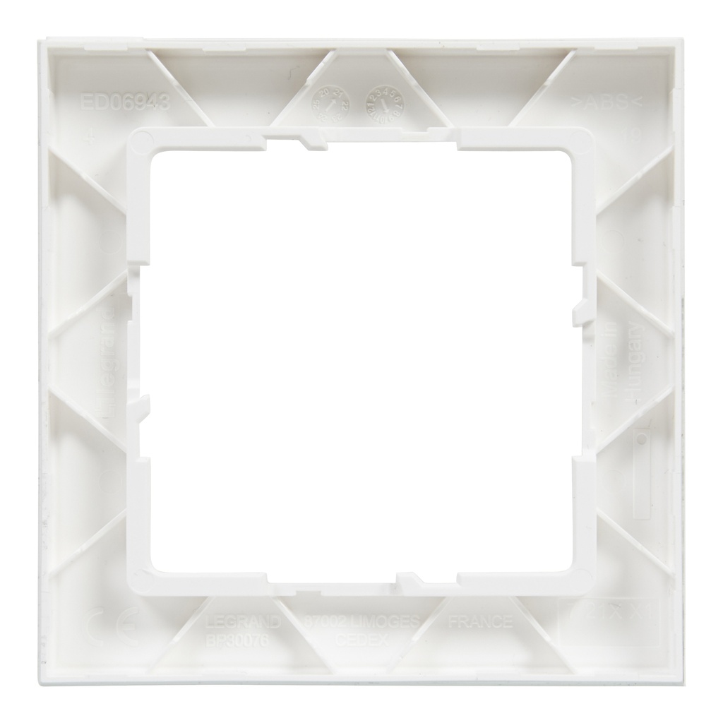 LEGRAND 721501, 1 Module Frame, White